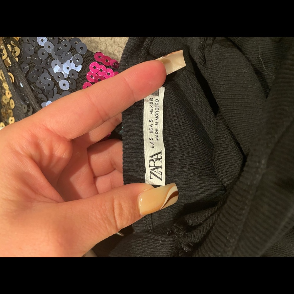 black halter tie dress - Picture 2 of 4
